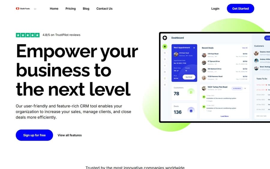 SaaS & CRM Platform Demo